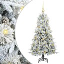  Kunstig sammensatt juletre med 150 LED grønn 120 cm PE og PVC