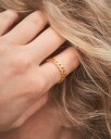 Avilé Jewelry Panzer Ring 18 kt. Gullbelagt sølv DI009-GP-54 - Dame - 925 sterling silver
