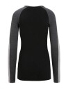 Icebreaker 200 Zoneknit Ls Crewe W Jet Hthr/Blk/Metro H/Cb L