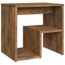 vidaXL Nattbord røkt eik 40x30x40 cm konstruert tre