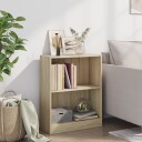 vidaXL Bokhylle sonoma eik 60x24x74,5 cm konstruert tre