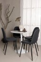 Venture Home   Spisegruppe Hamden med 4 stk stoler Polar   Svart