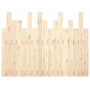 vidaXL Veggmontert sengegavl 108x3x80 cm heltre furu