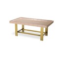 Adrian Coffee Table Antique Brass