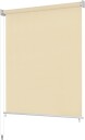 vidaXL Utendørs rullegardin 120X230 cm krem