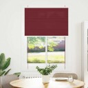  Plisségardin Bordeaux Rød 100x100 cm Stoff Bredde 99,4