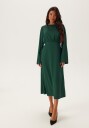 Bubbleroom Boatneck Satin Midi Dress