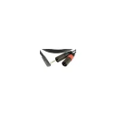 Klotz Ay9a0300 Y-Kabel Stereo Minijack Vinkel - X2 Xlr Han 3m