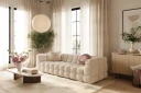 Elise 4 seters Sofa   Beige Teddy