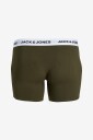 Jack & Jones Plus   Boksershorts jacBasic White WB Trunks 5 pakning   Grønn