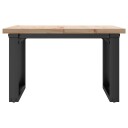  Salongbord O-ramme 70x70x40,5 cm heltre furu og støpejern 3282727