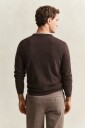 Gant Superfine Lambswool C Neck   DK BROWN MELANGE   XL