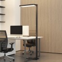 Arcchio LED-gulvlampe Timon 54W svart høyde 195 cm