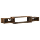 vidaXL Vegghengt TV-skap Veggmontert Røkt Eik 140 x 28 x 21 cm