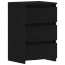  Nattbord i svart eik 40x35x62,5 cm laget av konstruert tre