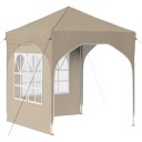 vidaXL Pop up Festtelt 192 x 192 x 245 cm Krem