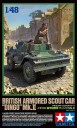 Tamiya plastbyggesett 1/48 British Armored Scout Car Dingo Mk.II