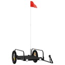  Sykkelhenger svart 122x53x31 cm jern