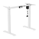 Deltaco Høyderegulerbar Elektrisk Skrivebordsramme 73-123 cm Svart