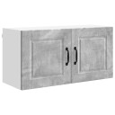  Kjøkkenskap med hylle Betonggrå 80 x 31 x 40 cm Konstruert tre