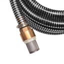 vidaXL Sugeslange med messingkontakter 7 m 25 mm svart