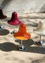 Verpan Pantop Bordlampe Bærbar Ø18 Krom / Vivid Orange