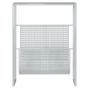 vidaXL Magasinhylle sølv 35x15x45 cm stål