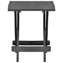 vidaXL Sammenleggbart hagebord antrasitt 45x43x50 cm plast