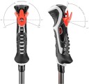 Leki Carbon 14 3D 120 cm, Black-Dark Anthracite-Bright Red