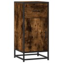  Skjenk røkt eik 35,5x35x76 cm konstruert tre og metall 8721102840203