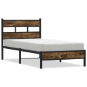  Sengeramme uten madrass med hodegavl sonoma eik 75x190 cm 8721158377791
