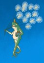 Frog"s Dandelion Balloon Ride Plakat / 50x70