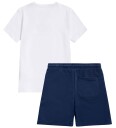 New Balance Shorts Sett   Grafikk   Bright White   New Balance   80   Shorts Hvit Marineblå
