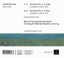 Berner Symphonieorchester, Christophmathias Mueller, Adolf Reichel  Symphonies Nos. 1 & 2  CD