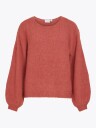 Vila Marley Long Sleeve Knit Pullover Burgunder L