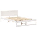  Sengestamme Hvit Massiv furu 120 x 190 cm Holdbar