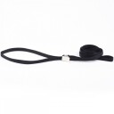 Show Dog Show Lead Flat Med Klips Svart (5 Mm X 120 cm)