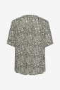 Only Carmakoma   Bluse Carviwi S/S V Neck Top Aop   Grå