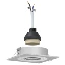 Spotlights Med Søkelys 12 Pcs Sølv 9 Xcm Aluminium