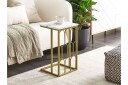 Fuller Sofabord 30 cm - Hvit/Gull
