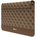 Guess Sleeve Gucs14ps4sgw 14" Brązowy/ Brown 4G Stripe Metal Logo