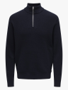 Only & Sons Phil Reg Cotton Half Zip Knit Blå XL