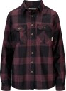 Aclima Women's ReBorn Woolshirt Check Dark Grey/Bordeaux Check Dark Grey / Bordeaux XL