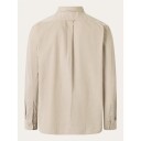 KnowledgeCotton Apparel Organic Cotton Corduroy Shirt GOTS Light Feather Gray
