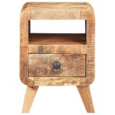 vidaXL Nattbord 30x30x41 cm grovt mangotre