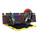Gamingpakke med tastatur mus headset og musematte