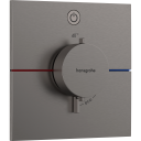 Hansgrohe ShowerSelect Comfort E dusjbatteri, sort krom