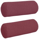  Bolster puter 2 pcs Vinrød Ø 25 x 70 cm stoff