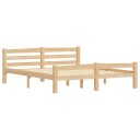 vidaXL Sengeramme heltre furu 160x200 cm