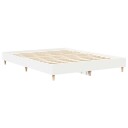 vidaXL Sengestamme 2 pcs Hvit 152 x 203 cm Konstruert tre